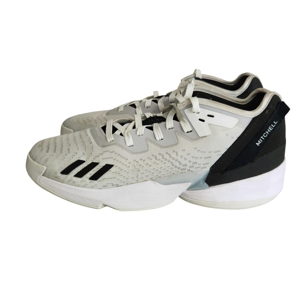 Adidas D.O.N Issue 4 Basketball Shoes Sneakers Cloud White/Grey‎ One Men's 14